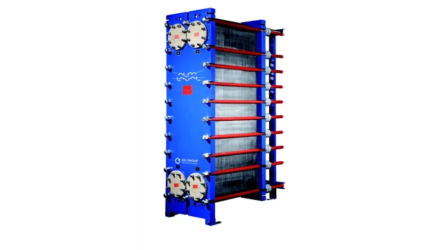 Alfa Laval Diabon Graphite Plate Heat Exchanger in acid processing application