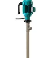 Sealless PP drum pump designed for transferring medium viscosity liquids, offering a leak-proof and efficient solution for industrial use.