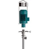 High viscosity drum pump with quick-change coupling for efficient fluid transfer.
